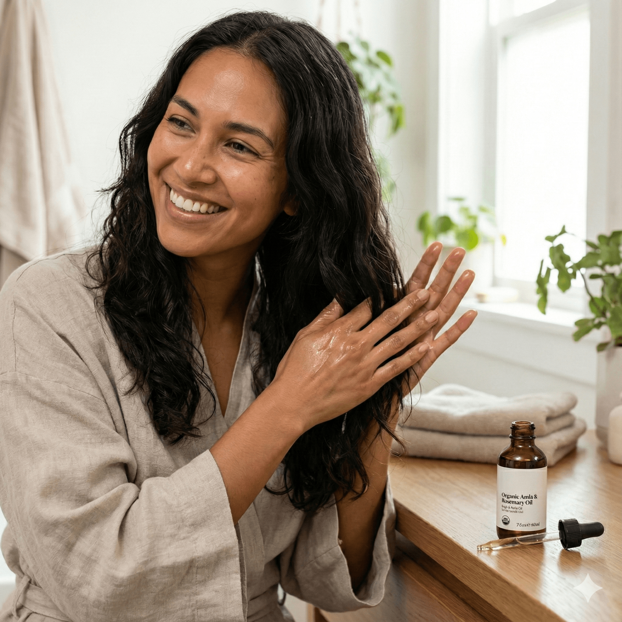 Organic Amla and Rosemary Oil 